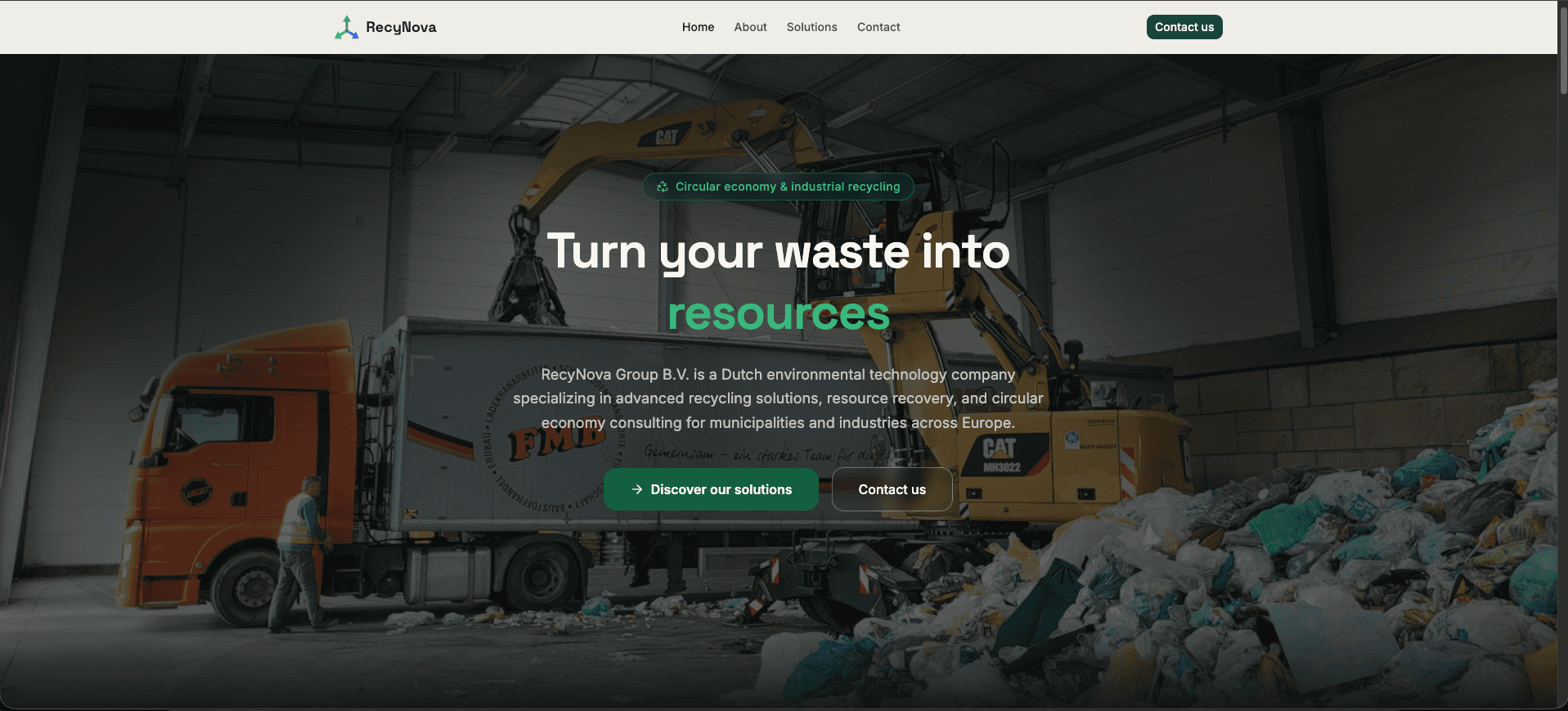 RecyNova — Corporate Website